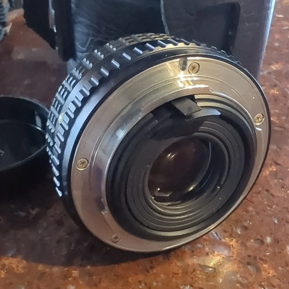 SMC PENTAX-M 1:2 50mm 3911194 ASAHI Optical Co. Lens with Vintage Leather Case